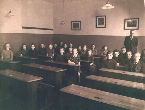 Klasse i Katrup skole 1949